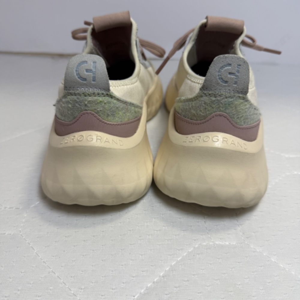 Cole Haan Zerogrand FlowerFoam Sneakers Womens Size 6.5 B Beige Suede Lace Up - Picture 7 of 8